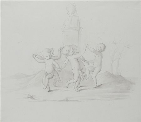 Enrico Pollastrini [attribuito a] (Livorno 1817 - Firenze 1876) Putti...