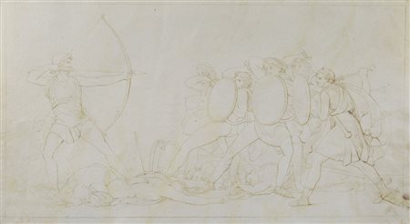 John Flaxman [attribuito a] (York 1755 - Londra 1826) Soggetto mitologico...