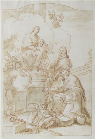 Giovanni Battista Pittoni [attribuito a] (Venezia 1687 - 1767) Santo in...