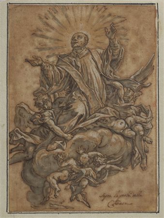 Giuseppe Nicola Nasini [attribuito a] (Siena 1657 – 1736) Santo in estasi...