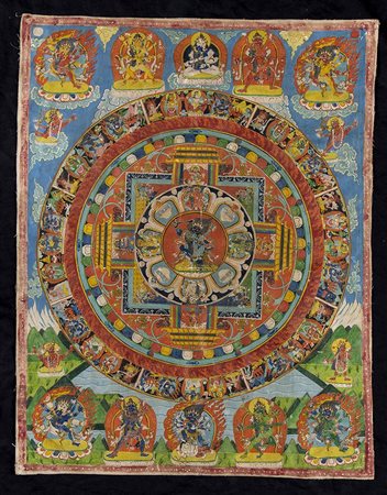 THANGKA CON IL CHANDA MAHAROSHANA MANDALA