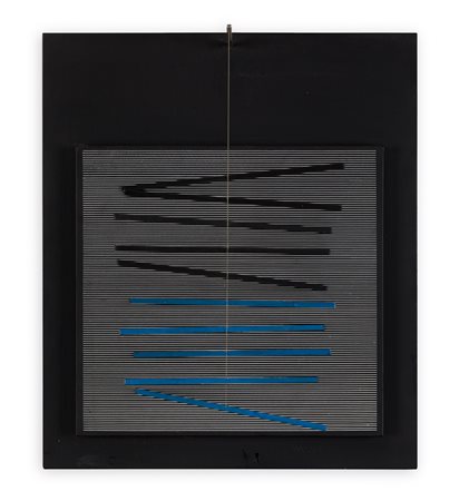 JESÚS RAFAEL SOTO (1923-2005) - Petite vibration brique et noire, 1966