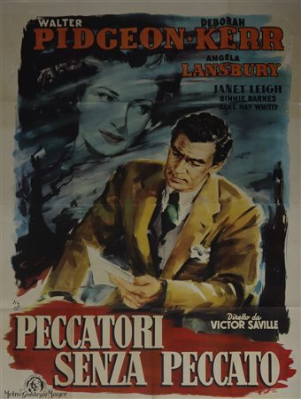 Manifesto cinema due fogli '''Peccatori senza peccato'', 1948