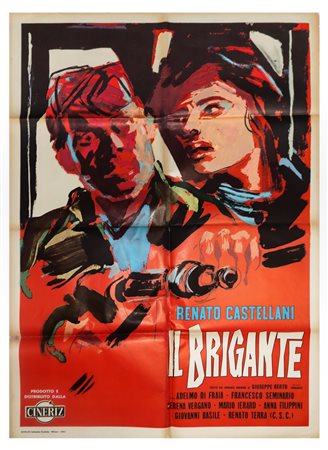 Manifesto cinema due fogli ''Il brigante'', 1961