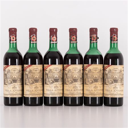  
Lotto di 6 bottiglie Chianti Villa Antinori 1967
 