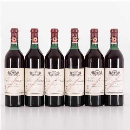  
Lotto di 6 bottiglie Chianti riserva Villa Antinori 1955
 
