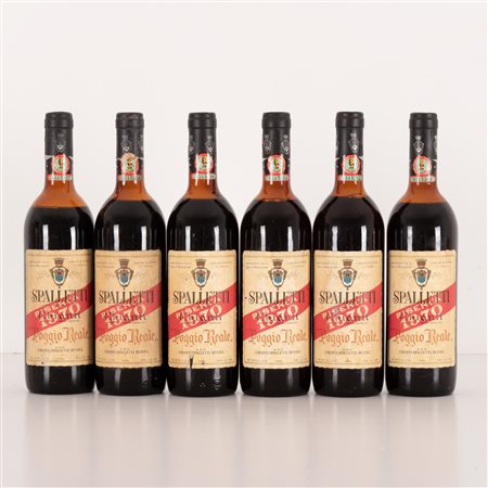  
Lotto di 6 bottiglie Chianti Spalletti 1970
 