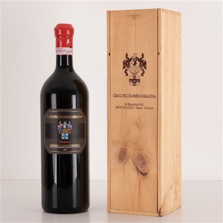  
Lotto di 1 bottiglia doppio magnum in confezione di legno originale Brunello di Montalcino "Pianrosso" Ciacci Piccolomini d'Aragona 2003
 