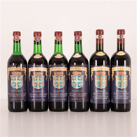  
Lotto di 6 bottiglie Brunello di Montalcino Fattoria dei Barbi 
 