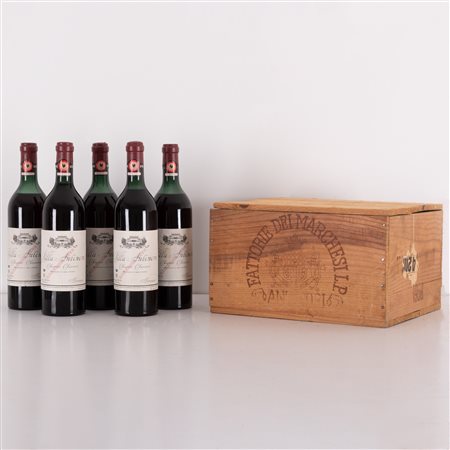  
Lotto di 5 bottiglie Chianti Classico Riserva Marchesi Antinori 1958
 