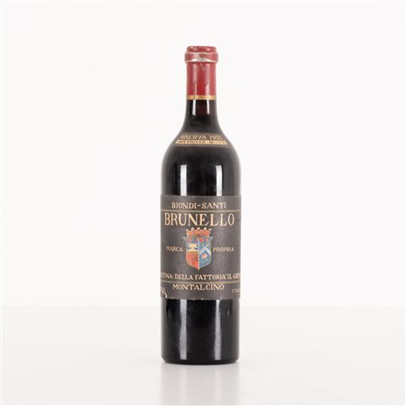  
Lotto di 1 bottiglia Brunello di Montalcino Riserva 1955 Biondi-Santi 1955
 