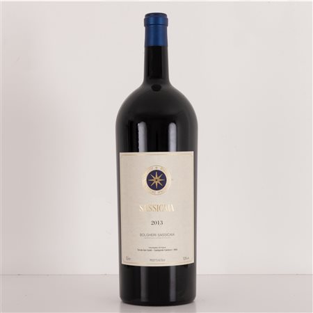  
Lotto di 1 bottiglia da 6 l. con cassa di legno Sassicaia Tenuta San Guido edizione speciale "Black Series" 2016
 