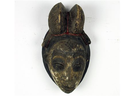 Maschera tradizionale africana Legno e corda Misure 39x21 cm