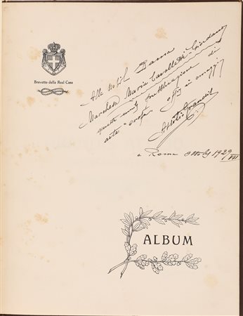 Attilio Grandis Orafo gioielliere Roma Album-catalogo con dedica autografa In...