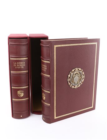 La Bibbia di Borso D'Este (a cura di Giovanni Treccani) In folio. Due volumi....