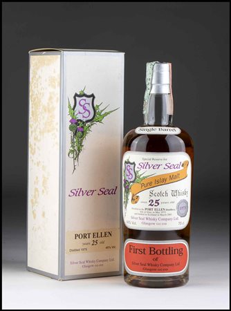  Port Ellen Silver Seal 25 Year Old Single Malt Scotch Whisky 1975