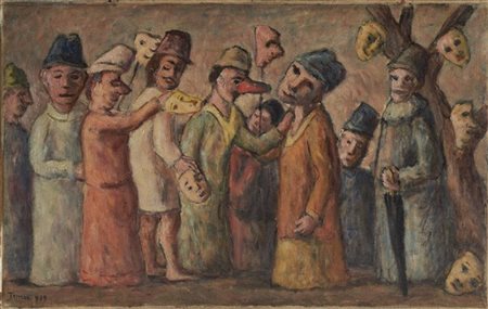 Fiorenzo Tomea "Festa in campagna" 939
olio su tela (cm 40x62)
Firmato e datato