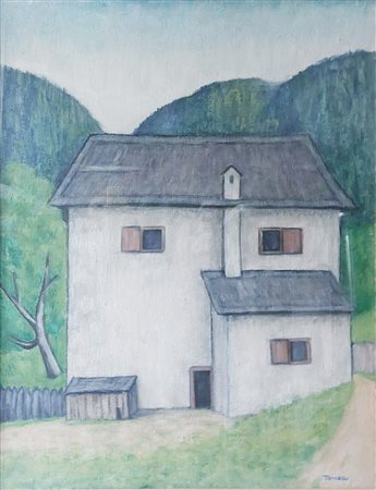 Fiorenzo Tomea (Zoppè di Cadore 1910-Milano 1960)  - Casa in Cadore, 1955