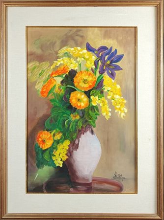 Flora Bellinazzi Cattabriga - Fiori di primavera, 1965