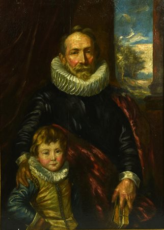 Da Anton Van Dyck RITRATTO DI GENTILUOMO, JOANNES WOVERIUS, CON SUO FIGLIO...