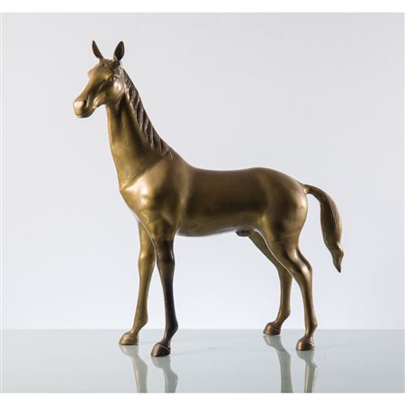 NINO GERACI, Cavallo, Scultura in bronzo