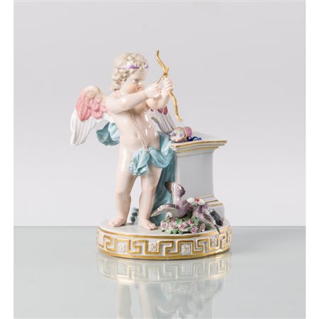 MANIFATTURA MEISSEN FINE XVIII SECOLO, Scultura porcellana