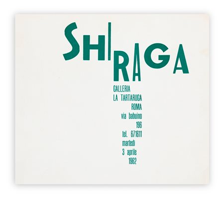 KAZUO SHIRAGA - Shiraga, 1962