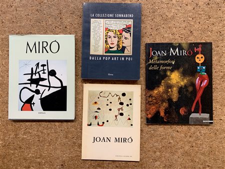 COLLEZIONE SONNABEND E JOAN MIRÒ - Lotto unico di 4 cataloghi