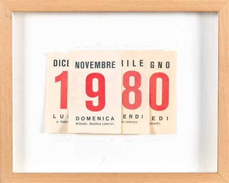 Alighiero Boetti, Calendario, 1980