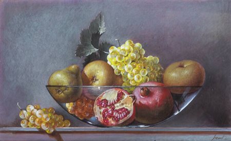 LUCIANO SPESSOT<BR>Sagrado (GO) 1942<BR>"Natura morta con frutta"