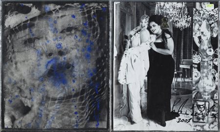 PAOLO LEONARDO<BR>Torino 1973<BR>"Senza titolo (volto femminile)" 1999