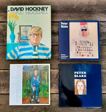 DAVID HOCKNEY E PETER BLAKE – Lotto unico di 4 cataloghi