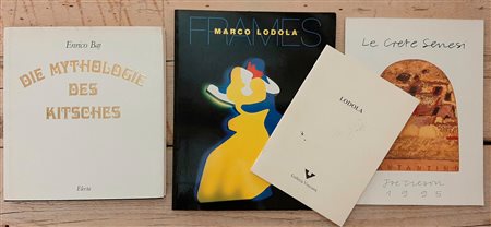 ENRICO BAJ, MARCO LODOLA E JOE TILSON – lotto unico di 4 cataloghi