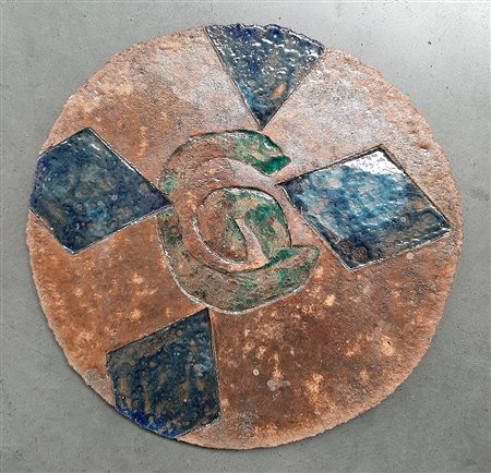 AURO E CELSO CECCOBELLI (1986) – Piatto in ceramica raku, 2013