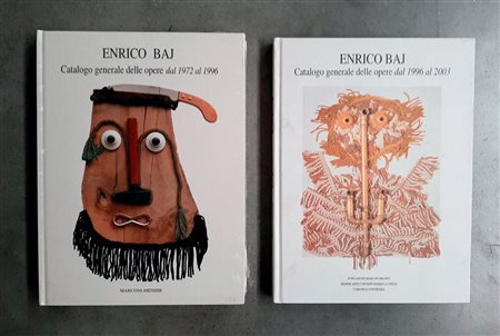 lotto di 2 cataloghi generali di Enrico Baj
