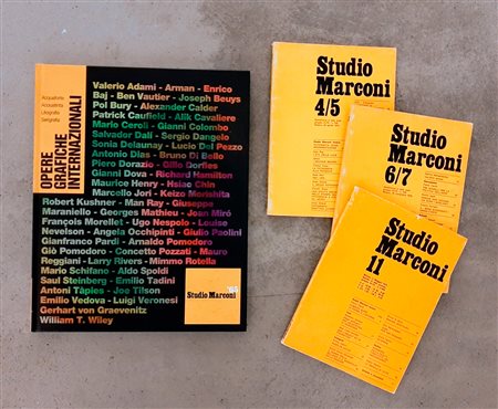 STUDIO MARCONI – Lotto unico di 4 cataloghi
