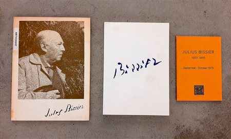 JULIUS BISSIER (1893-1965) – Lotto unico di 3 cataloghi