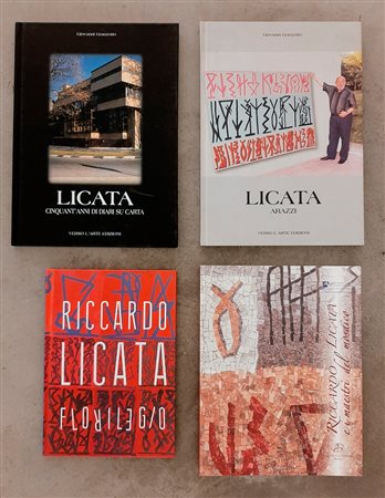 RICCARDO LICATA (1929-2014) – Lotto unico di 4 cataloghi