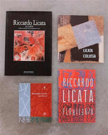 RICCARDO LICATA (1929-2014) – Lotto unico di 4 cataloghi