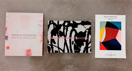 ARTISTI CONTEMPORANEI ITALIANI – Franco Meneguzzo, Giovanni Frangi, Franco Guerzoni – Lotto unico di 3 cataloghi