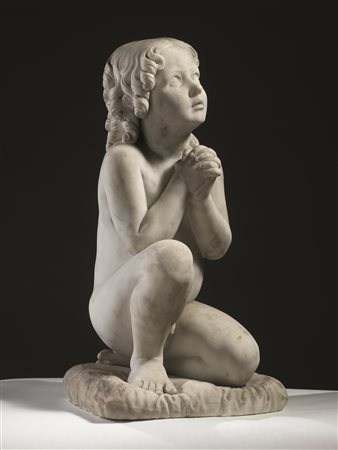 Luigi Pampaloni e bottega(Firenze 1791 - 1847)BAMBINO IN PREGHIERAscultura in...