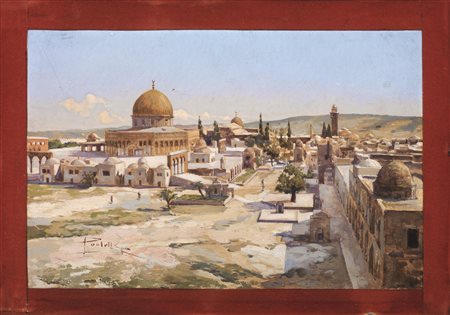 Rodolfo Paoletti(Venezia 1866 – Milano 1934)VEDUTA DI AL AQSA -...