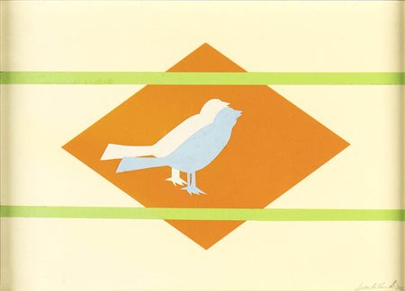 ALBERTO VANNETTI: Coppia di uccellini, 2002