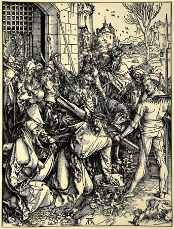 Albrecht (Da) Durer CRISTO CHE PORTA LA CROCE - dalla serie la Grande...