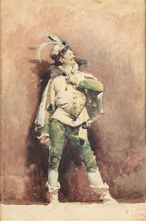 FRANCESCO VINEA  (Forlì, 1845 - Firenze, 1902): Personaggio in costume