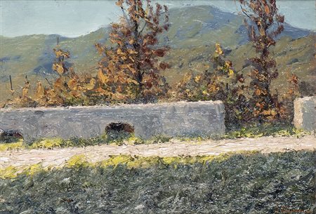 LIDIO AJMONE (Coggiola, 1884 - Andezeno, 1945): Paesaggio