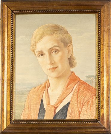 BORIS CHARALAMBOV GEORGIEV (Varna, 1888 - Roma, 1962)
: Ritratto di Anna Kuliscioff Casotti, 1939