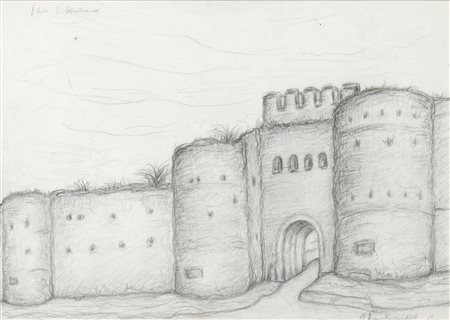 RICCARDO FRANCALANCIA (Assisi, 1886 - Roma, 1965): Castello, 1958