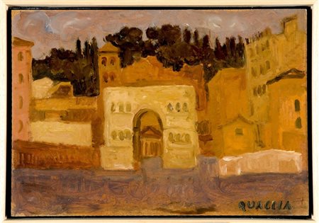 CARLO QUAGLIA (Terni, 1903 - Roma, 1970): Arco di Giano, 1965