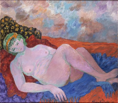 ADRIANA PINCHERLE (Firenze, 1905 - 1996): La nuda sotto il cielo, 1995